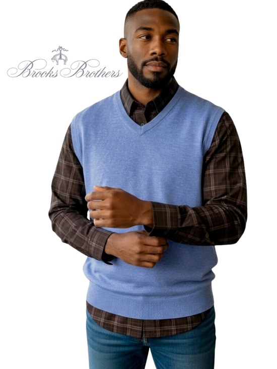 Brooks Brothers Other - BROOKS BROTHERS Merino Wool V-Neck Sweater Vest